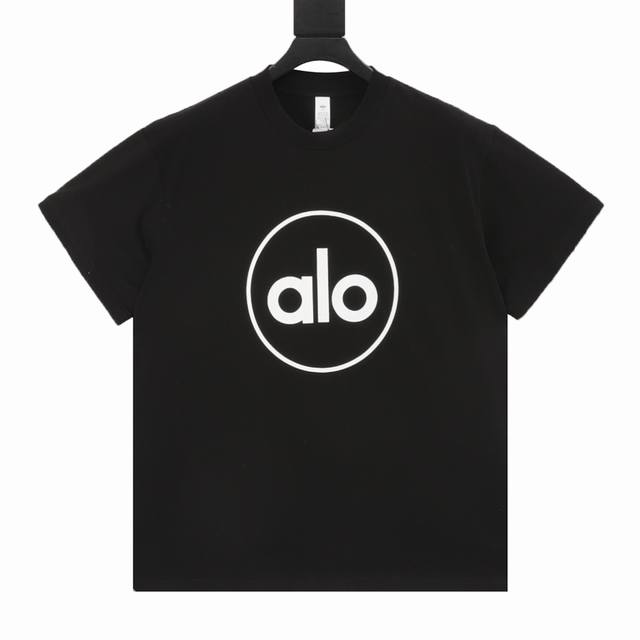 Alo 25 new spring and summer round neck loose unisex printed T-shirt Loose and c