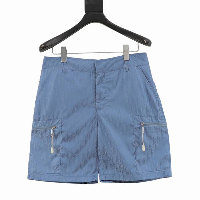 Dior Dior obscure pattern full-print zipper shorts The fabric is made of custom