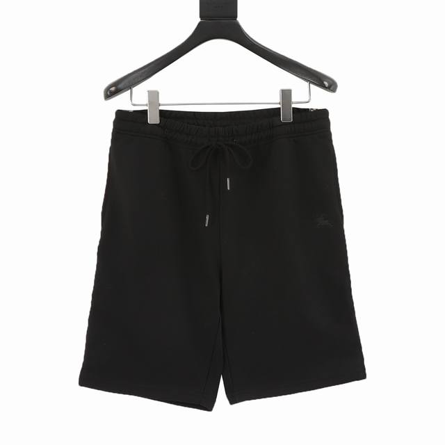 Burberry 25Ss Warhorse Logo Embroidered Plaid Ribbon Splicing Shorts Made of 400