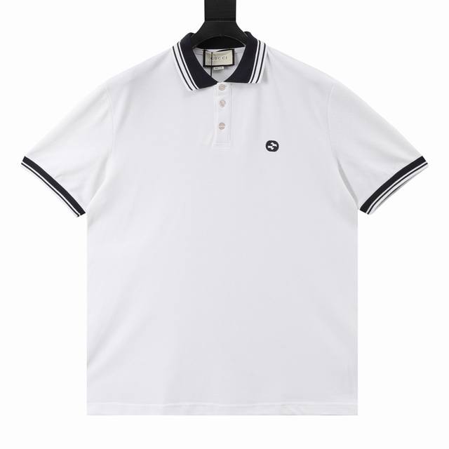 Gucci Gg embroidered logo short-sleeved Polo shirt Original quality, welcome to