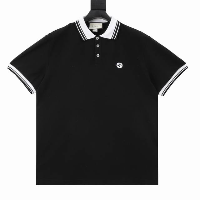 Gucci Gg embroidered logo short-sleeved Polo shirt Original quality, welcome to