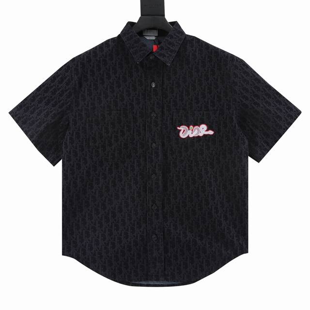 Dior Snake Year Limited Edition Denim Shirt Short Sleeves First-time original pu