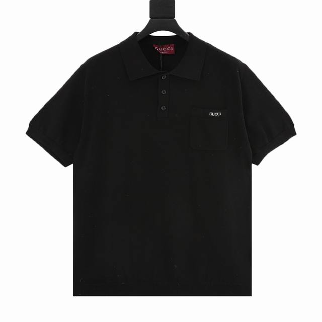 Gucci Gucci letter wool short-sleeved Polo shirt Originally purchased for 8,850,