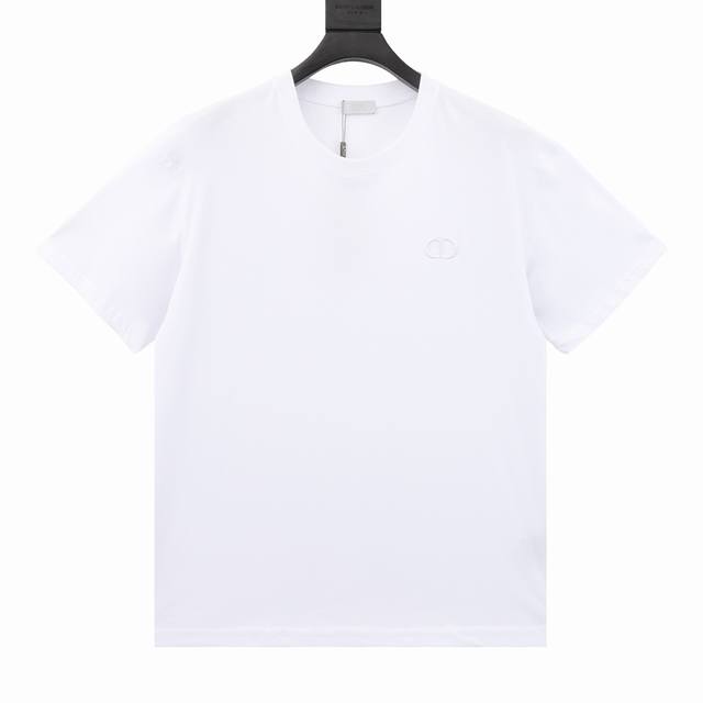 Dior Dior classic embroidered Cd round neck short sleeves Small Cd classic short