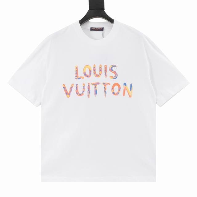 Louis Vuitton 24Ss hand-painted funny sunflower print short-sleeves Classic late