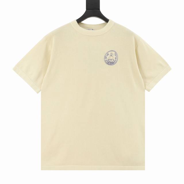 Dior 25Ss Cat Embroidered Knitted Short Sleeves Dior's new knitted T-shirt displ