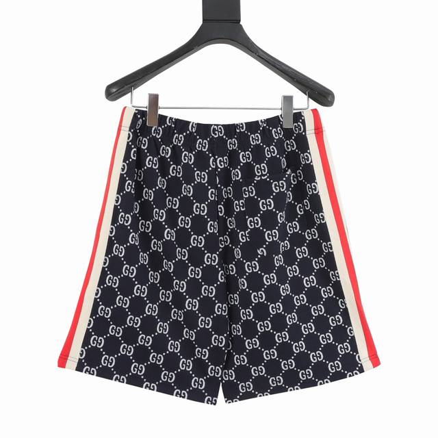 Gucci classic full print jacquard shorts Original custom cotton jacquard fabric