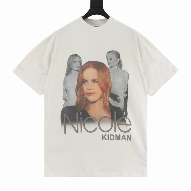 Balenciaga 25Ss portrait print short sleeves Size: S-Xl