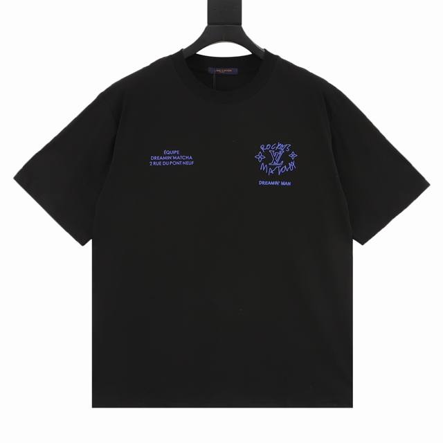 Louis Vuitton 25Ss Dreamer Graffiti Slogan Printed Short Sleeve T-shirt The them