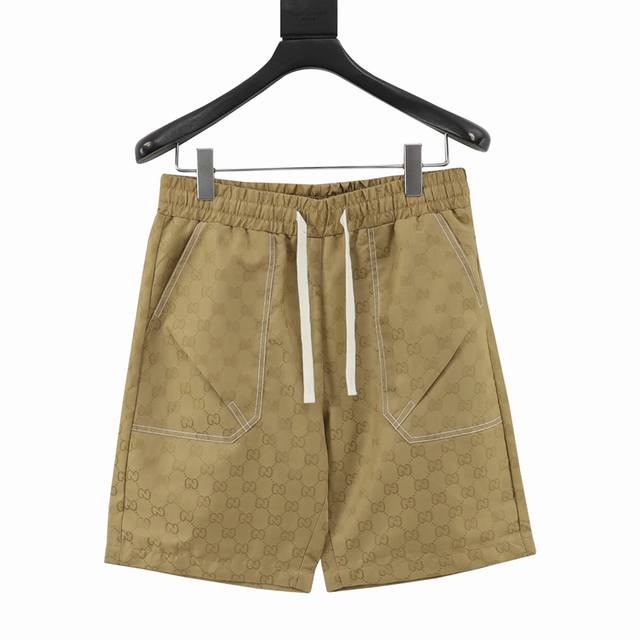 Gucci Gg full print old flower embroidered shorts Interlocking double G print, d