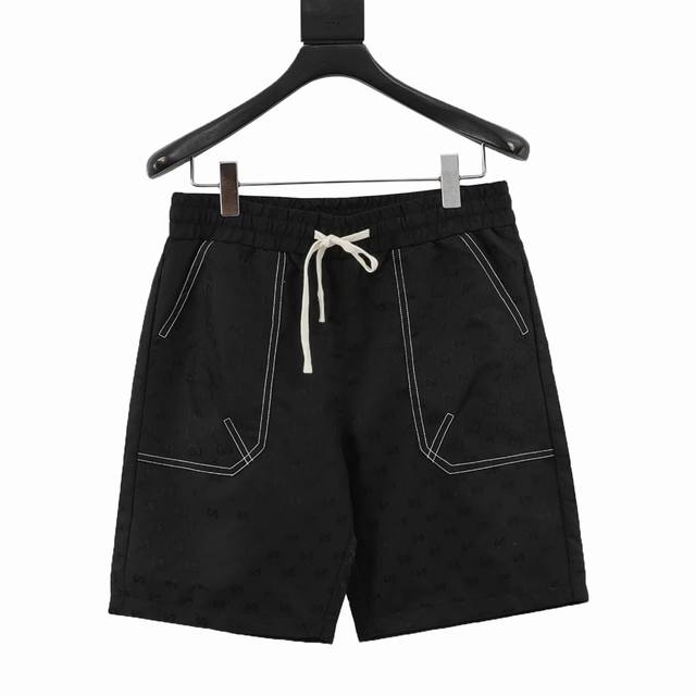 Gucci Gg full print old flower embroidered shorts Interlocking double G print, d