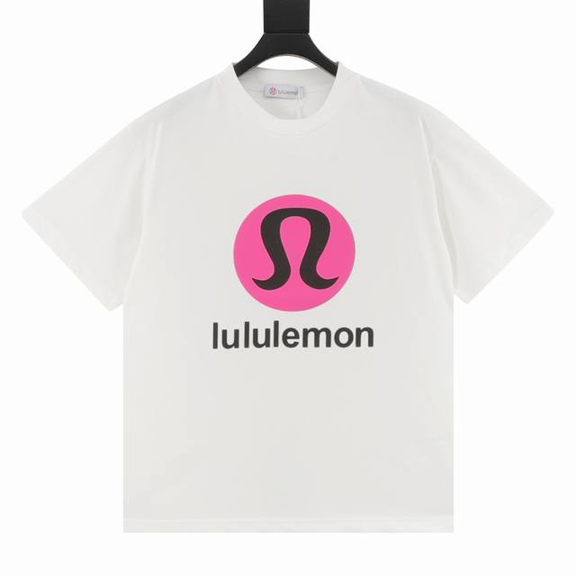Lululemon limited edition letter logo short-sleeved T-shirt The fabric is made o