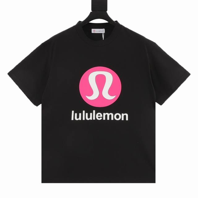 Lululemon limited edition letter logo short-sleeved T-shirt The fabric is made o