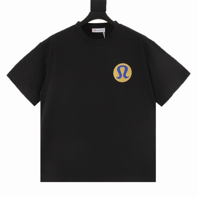 Lululemon limited edition letter logo short-sleeved T-shirt The fabric is made o