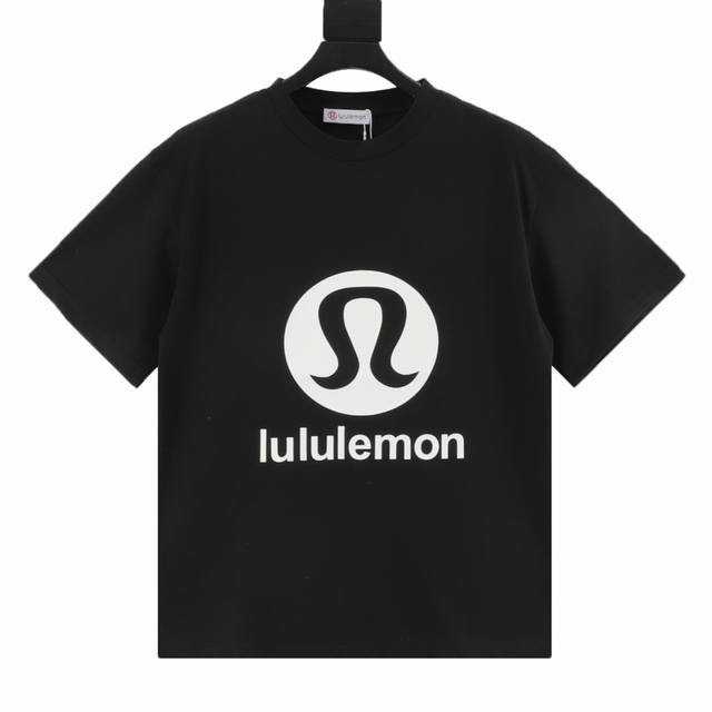 Lululemon limited edition letter logo short-sleeved T-shirt The fabric is made o