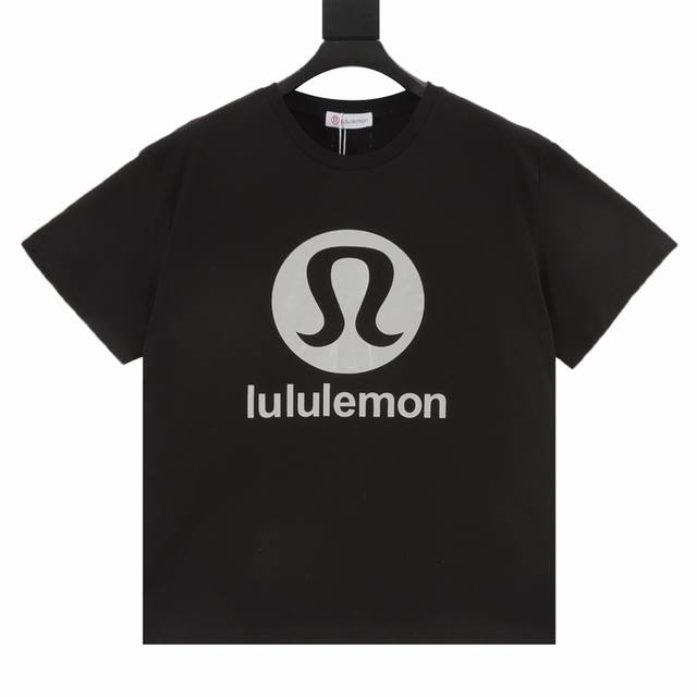 Lululemon limited edition letter logo short-sleeved T-shirt The fabric is made o