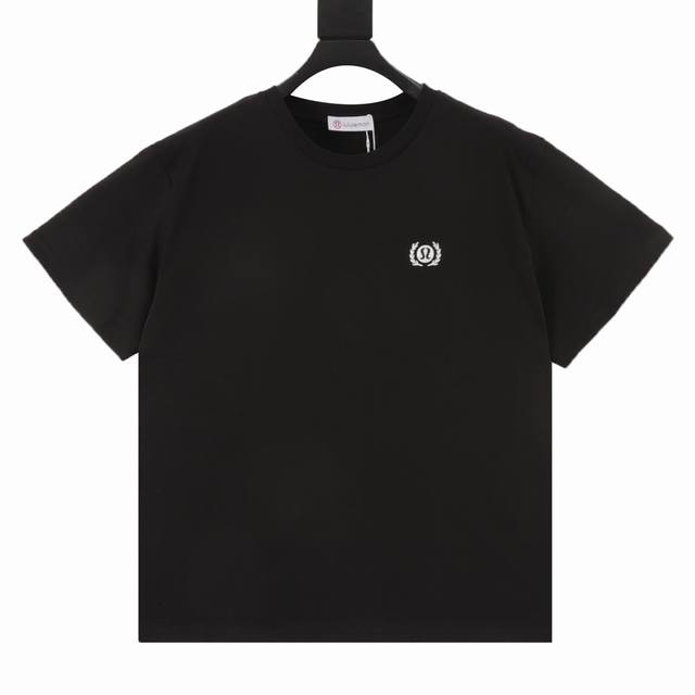 Lululemon limited edition letter logo short-sleeved T-shirt The fabric is made o