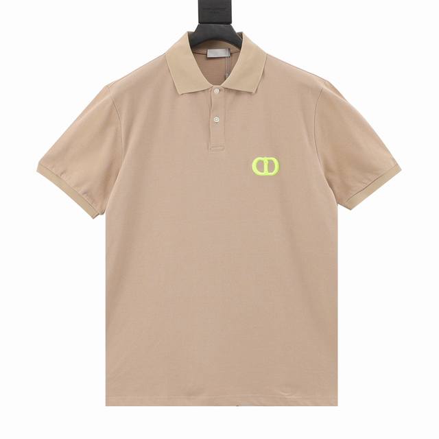 Dior Dior classic embroidered Cd round neck short-sleeved Polo Small Cd classic