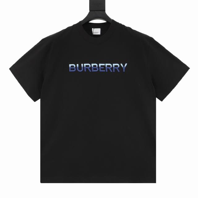 Burberry two-tone three-dimensional embroidered slogan short sleeves Size: Xs-Xl