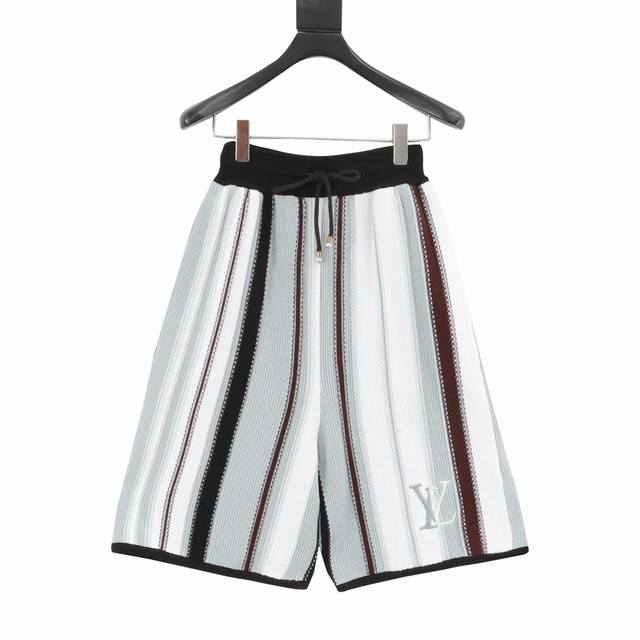 Louis Vuitton Lv vertical striped knitted suit shorts Authentic 1 0 purchased, f