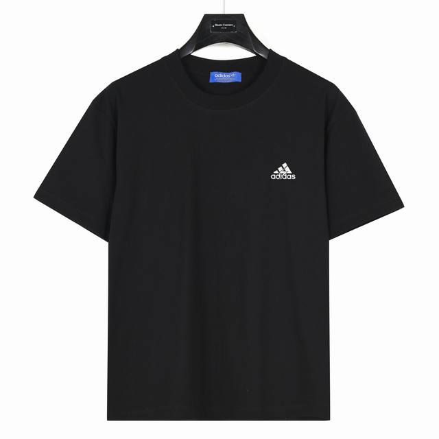 Adidas Adidas small lightning logo printed on the chest Style: Ad09 Black 240g h