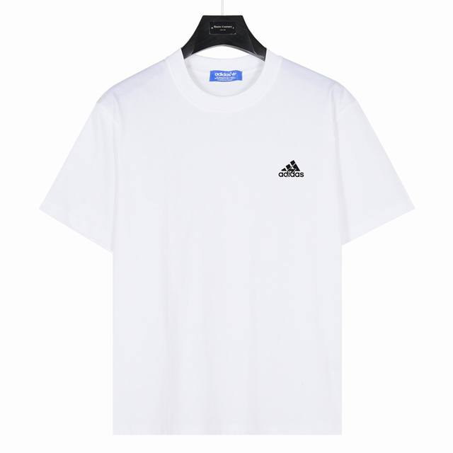 Adidas Adidas small lightning logo printed on the chest Style: Ad09 White 240g h
