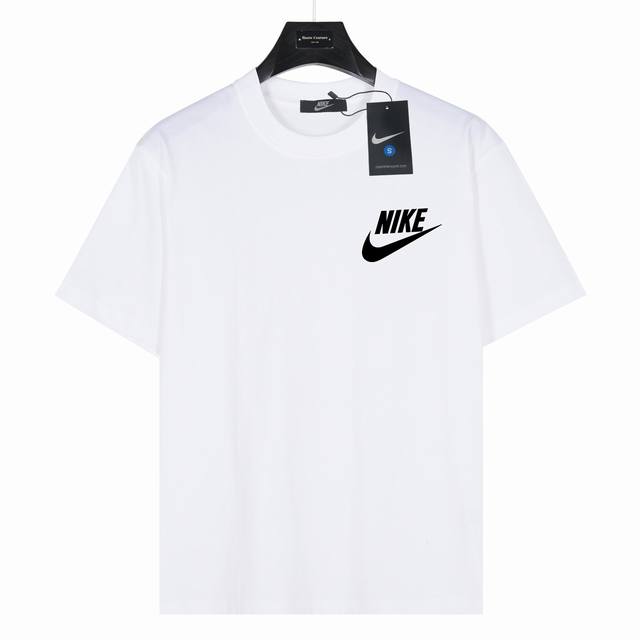 Nike Classic Nike letter small logo print on chest Model number: Nk04 White 240g