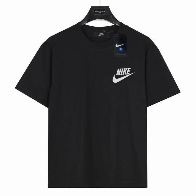 Nike Classic Nike letter small logo print on chest Model No.: Nk04 Black 240g he