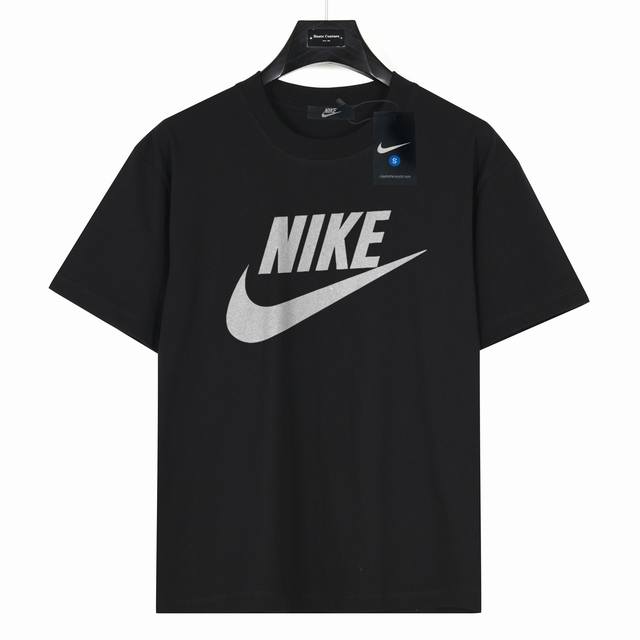 Nike classic Nike letter print model number: Nk01 Black 240g heavyweight small d
