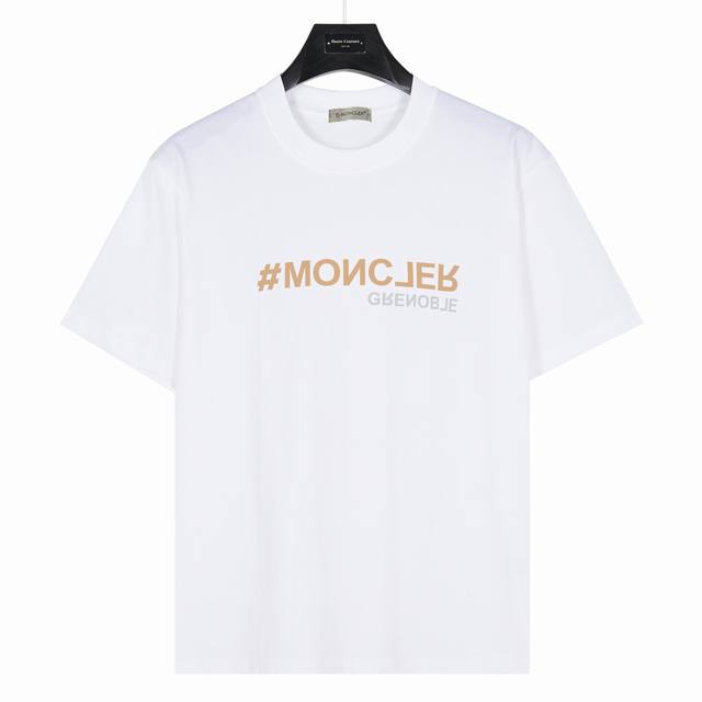 Moncler [Reverse letters on the chest, model number: Mk08] White 240g heavyweigh