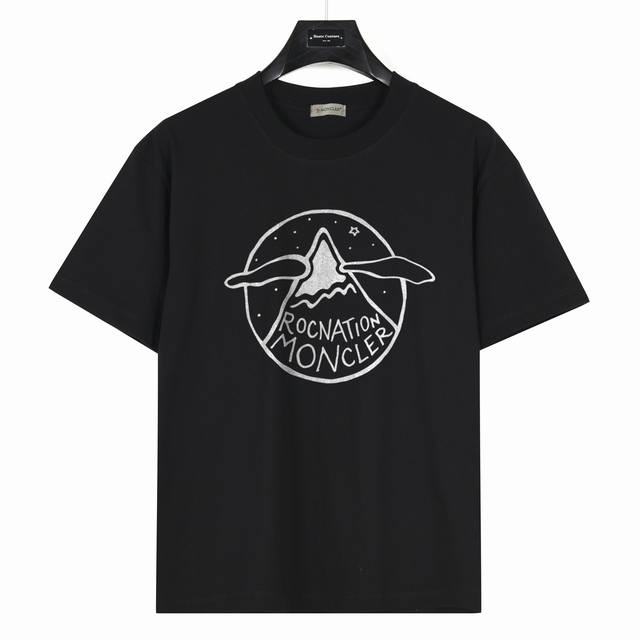 Moncler & Roc Nation co-branded series logo number: Mk06 Black 240g heavyweight