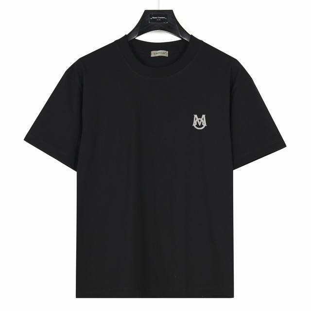 Moncler] Small M logo on the chest, model number: Mk02 White 240g heavyweight sm