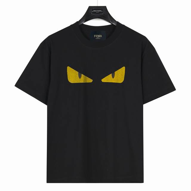 Fendi Fendi monster eye print on chest Style No.: Fd03 Black 240g heavyweight sm