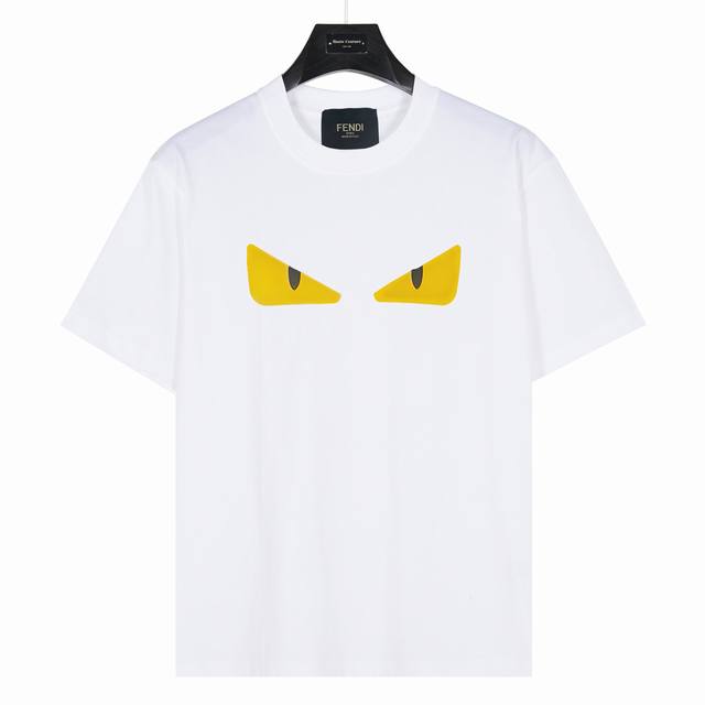 Fendi Fendi monster eye print on chest Style No.: Fd03 White 240g heavyweight sm