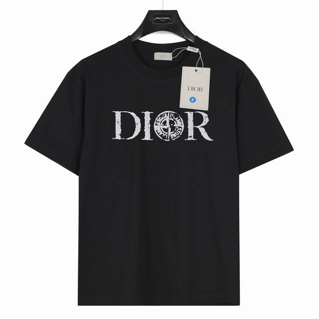 Dior & Stone Island joint model model number: Dr02 Black 240g heavyweight small