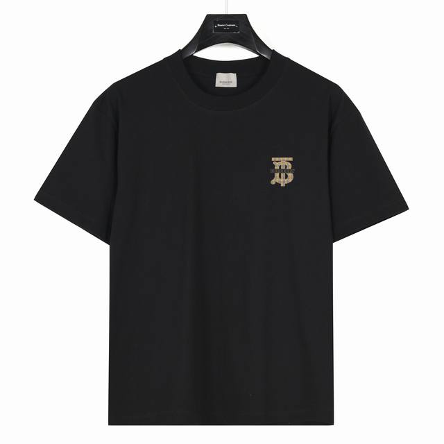 Burberry Burberry plaid chest Tb small label model number: Bb11 Black 240g heavy