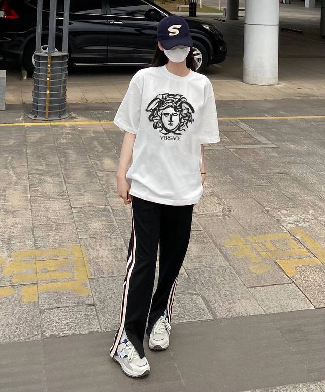 Versace Medusa print short-sleeved top