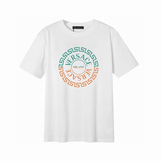 Versace Versace letter short-sleeved T-shirt, simple design looks very generous!