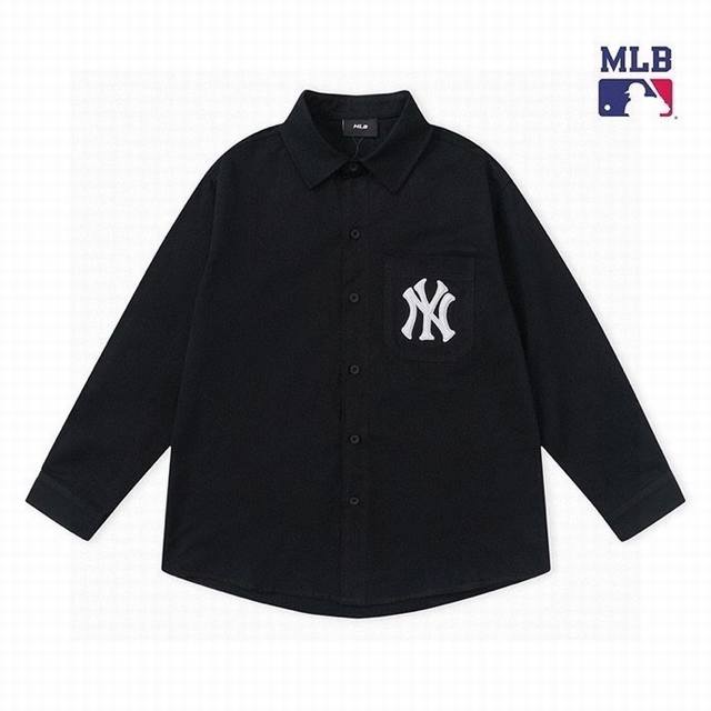 New arrival High quality Mlb new woven big logo monogram shirt Unisex style, the