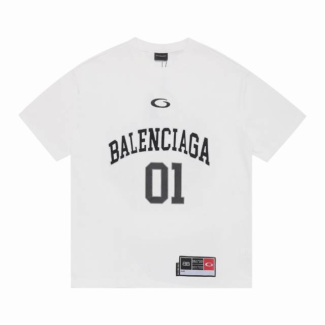 New arrival High version Balenciaga Basketball series No. 01 jersey short-sleeve
