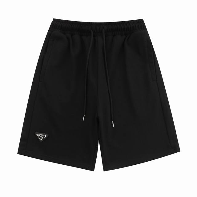 New arrival Prada Ss Velcro triangle label removable casual couple loose cotton
