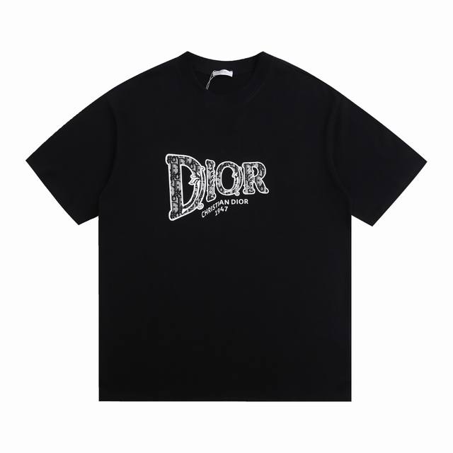 New arrivals, the most popular local Dior new style short sleeves with full-prin