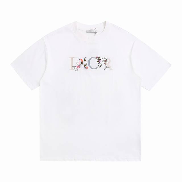 New arrivals Locally Dior's new short sleeves with gradient floral letters embro