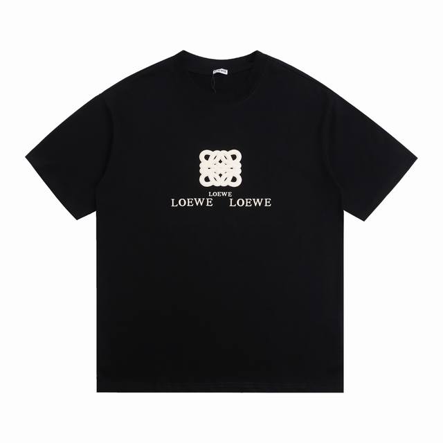 New arrival High version Loewe silicone hot pattern round neck short sleeve T-sh
