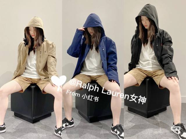 New arrival Ralph Lauren Ss classic small logo embroidered hooded zipper windpro