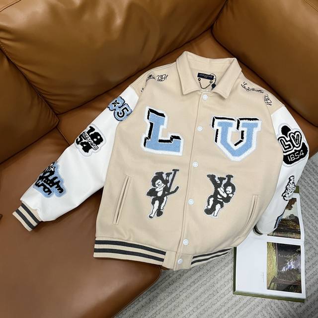New arrival Louisvuitton catwalk style Lv bunny baseball jacket Custom-woven and