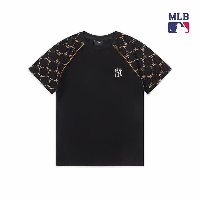New arrival Mlb new splicing short-sleeves, same style for men and women, sleeve
