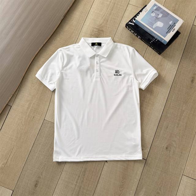 Kailas-Kailas lapel polo shirt embroidered ice cotton short-sleeved T-shirt, cle
