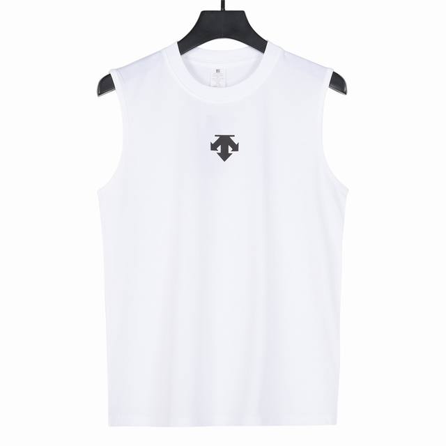 Descente pure cotton high yarn woven three-color short-sleeved vest is launched!