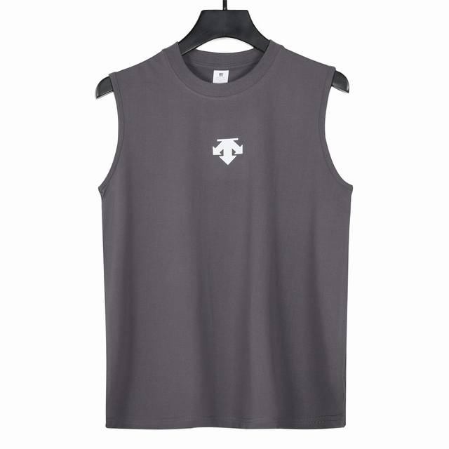 Descente pure cotton high yarn woven three-color short-sleeved vest is launched!